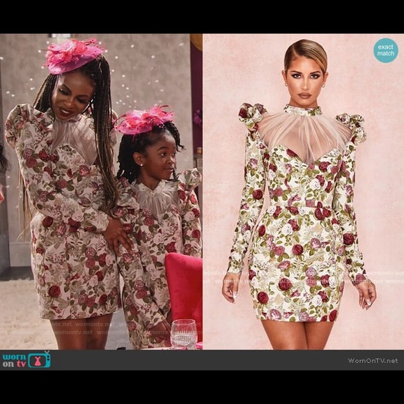 NWT House of CB Nola Floral Print Mini dress - Picture 4 of 6